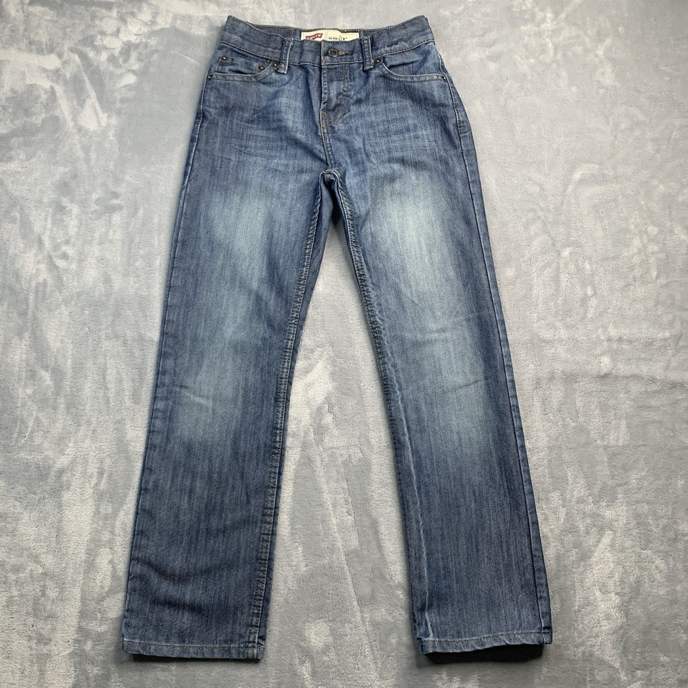 Levi's 514 Denim Blue Jeans Boys Straight Leg Slim Fit Reg Size 10  25"x25"